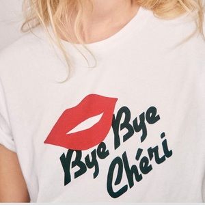NWT Sezane Bye Bye Cheri T-shirt XS